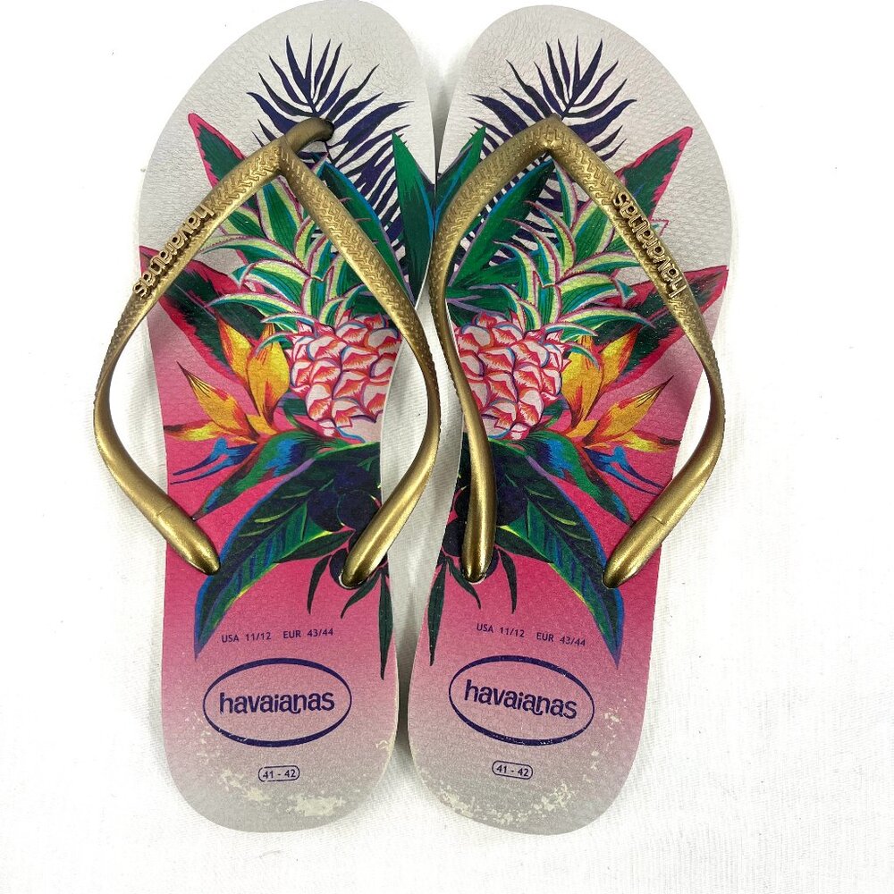 Havaianas Slim Tropical Flip Flop Sandals Women's 11/12